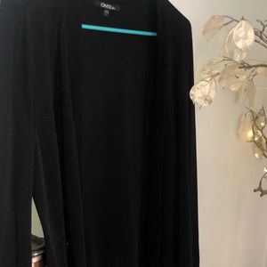 Black shimmery cartigen sz Large